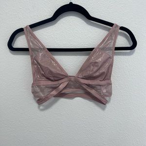 Victoria’s Secret Mauve Shimmer Bralette Size Small